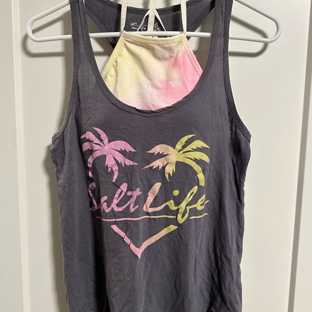 Salt Life Tank and Bralette sz s/m